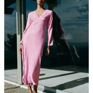 Zara Pink Long Sleeve Dress